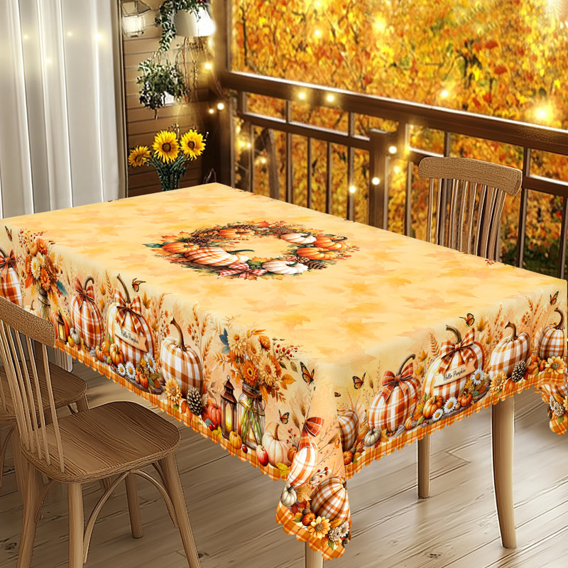 Nappe en polyester 1pc Autumn Decor, L 70 po x l 55 po