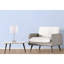LAMPE DE TABLE BLANC 19 "H