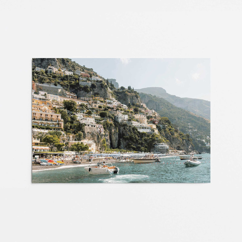 Imprimé nautique Positano, Papier, H 8 po x l 10 po x P 0,1 po