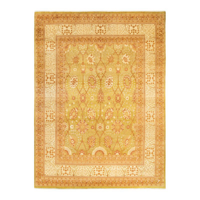 One-of-a-Kind 8 X 10; 8 X 10 2000s Wool Area Rug in Green