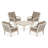 Vineyard 5-Piece Deep Seating Conversation Set-68603160-131211109