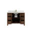 Ensemble de meuble-lavabo simple 48 po Teak-89857930