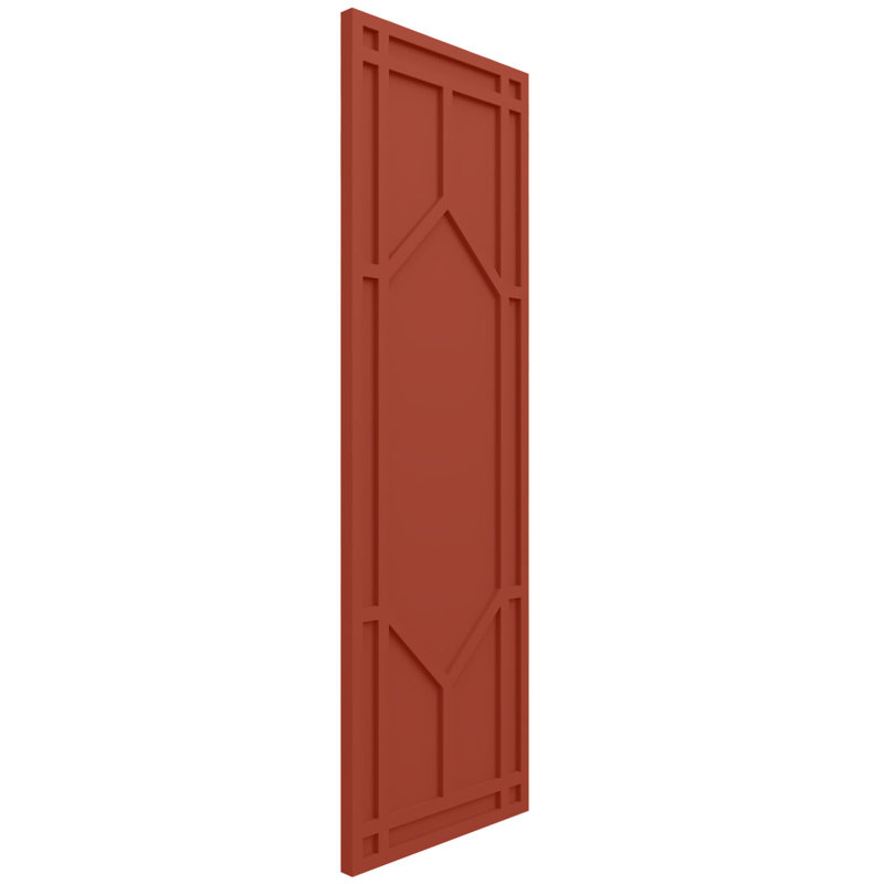 Volets à panneau plat, 30", Feuilles colorées, 15"