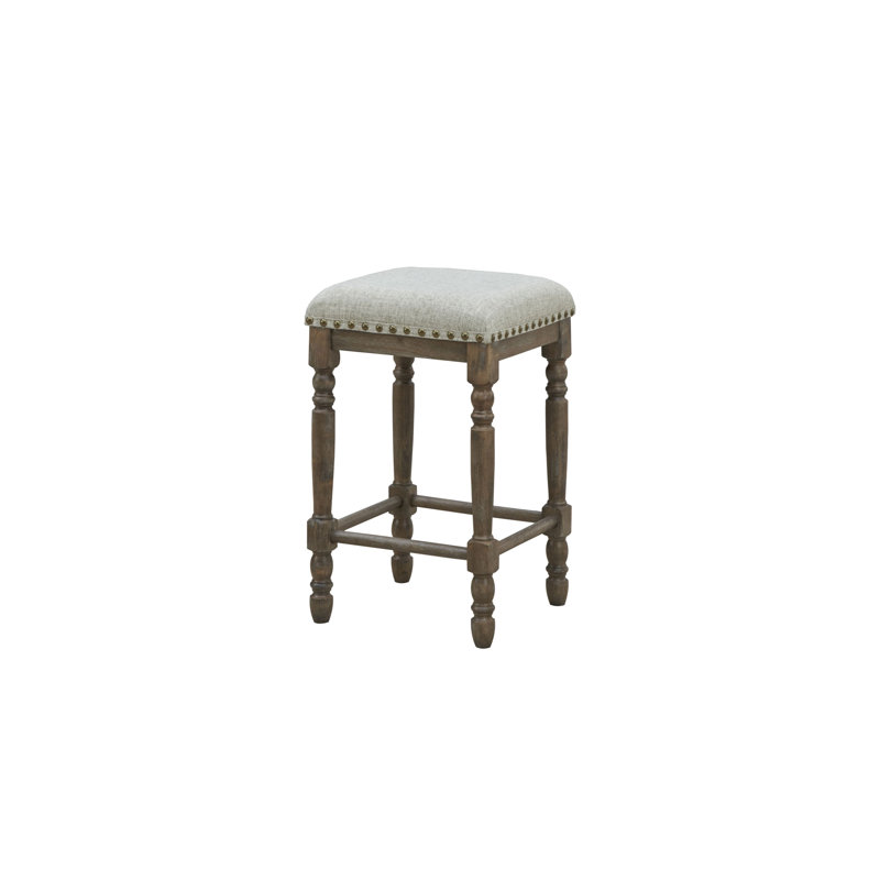 Brittany Bar Table With Counter Stools, Vintage Walnut, Peppered Linen/Vintage Walnut, 5 Pieces: Table, 4 Chairs