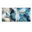 Lichfield - Ensemble de 2 peintures murales abstraites en acrylique sur verre marbré-103924513