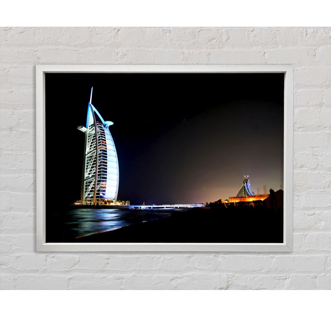 Dubai Ocean Nights - Einzelner Bilderrahmen Kunstdrucke auf Leinwand