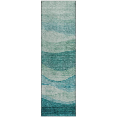 Premium Machine Washable Krause AMF1141 Swirls Rug