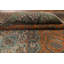 Tapis traditionnel orange en laine à motif floral 6 x 9