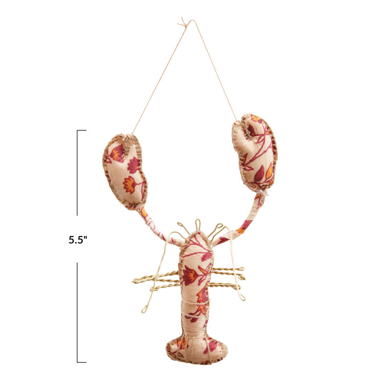 Ornement suspendu en forme de homard