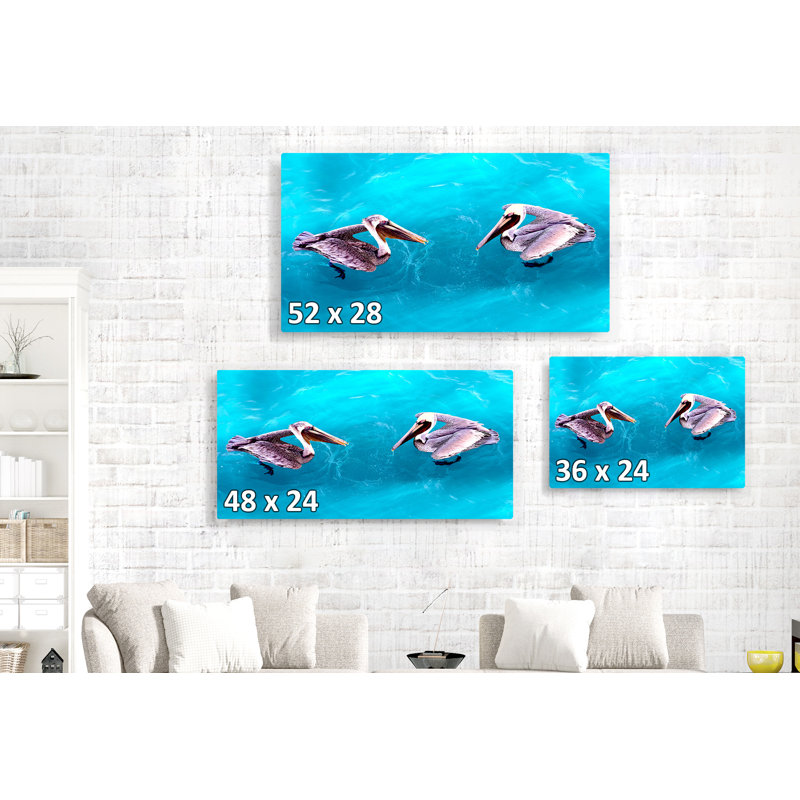 «Mccutchen Pelican Couple», impression sur toile tendue, H 24 po x l 36 po x 1,5 po