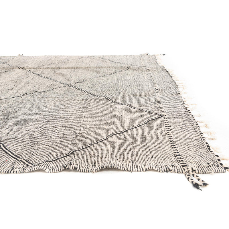 Mosser Black and White Rug