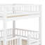 Lit superposé polyvalent pour enfants avec escalier de rangement multifonctionnel, accessoire de glissade et lit gigogne supplémentaire-129888201