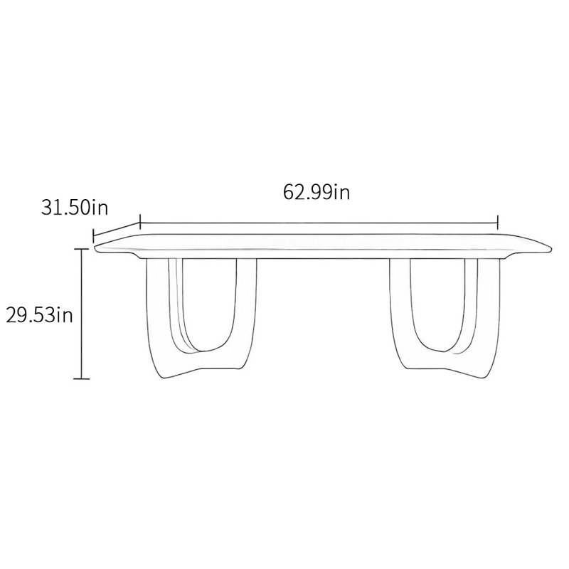 Ousainou, H 29,53 po x L 62,99 po x l 31,5 po