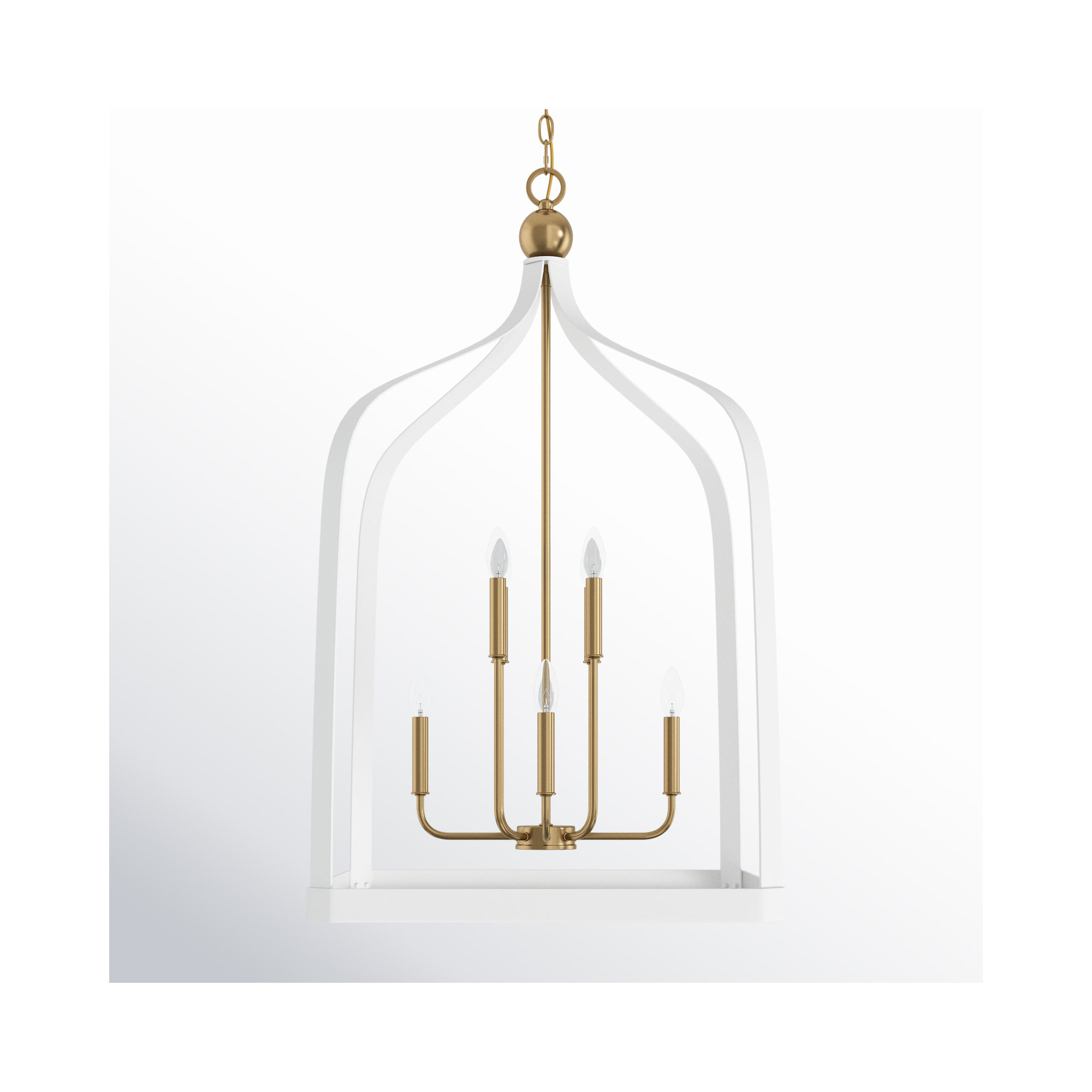 Kenmore Chandelier, Black, 8 Lights, 41.5" H x 23.5" W x 23.5" D