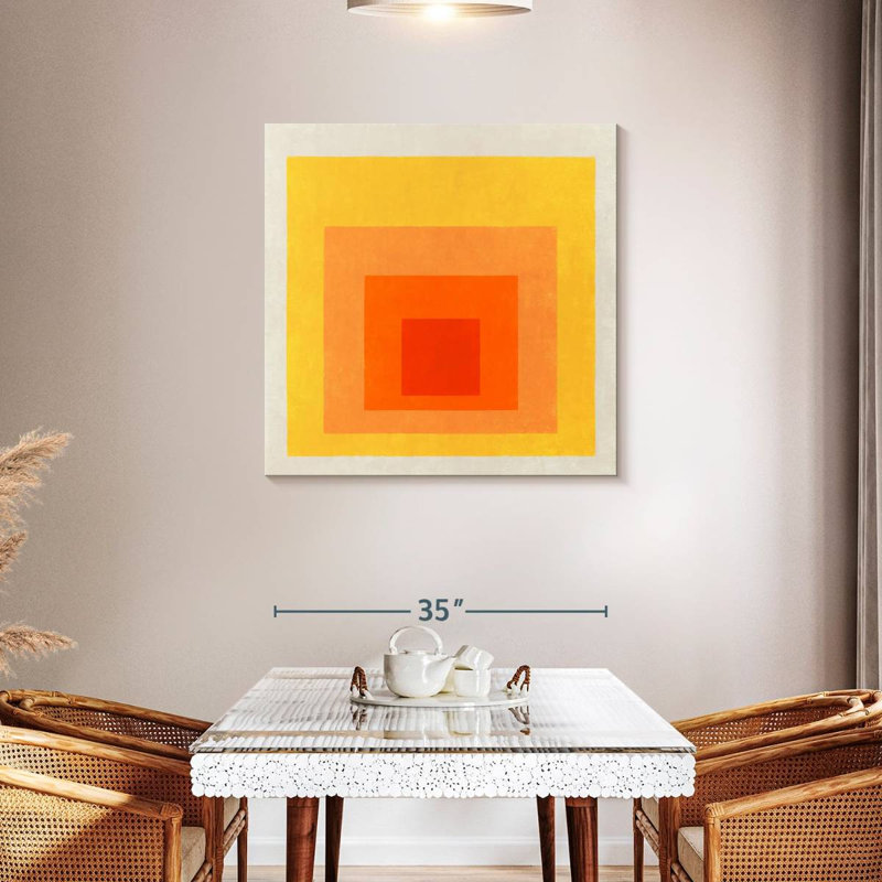 Sunlit Square Layers, 36" H x 36" W
