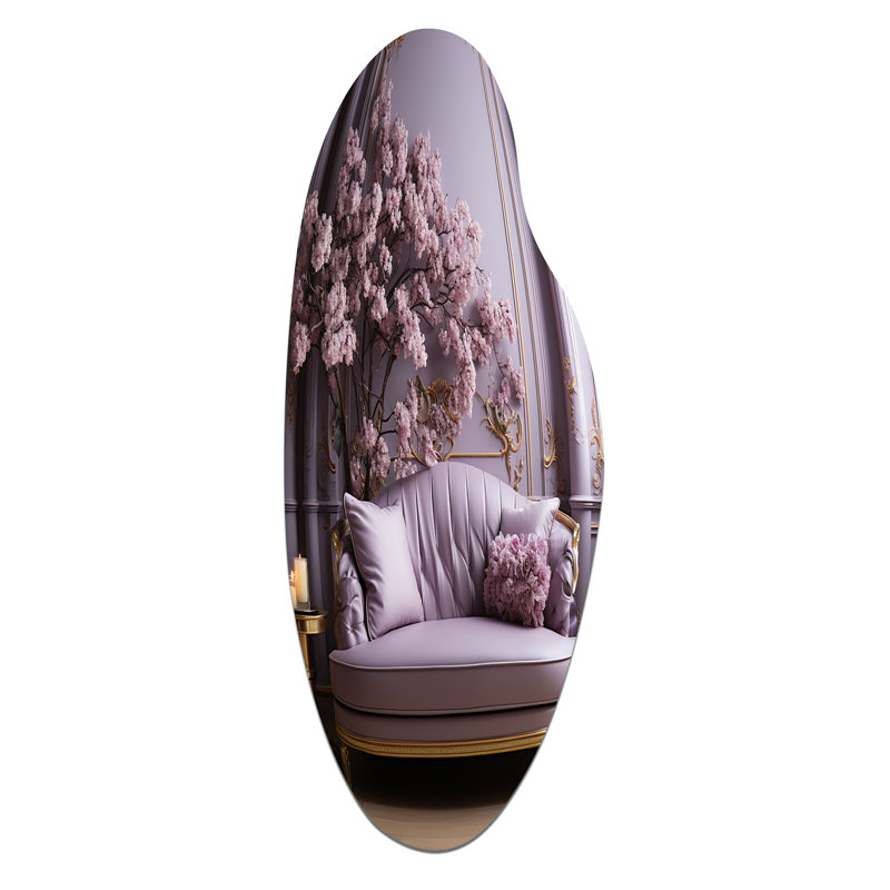 Décoration murale lilas, H 38 po x l 15 po x P 1 po