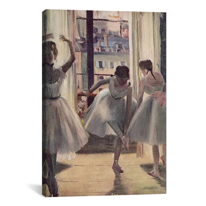 "Drei Tanzanie" par Edgar Degas, reproduction d'art sur toile, H 26 po x l 18 po x P 1,5 po