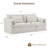 CozyNest 84" Slipcovered Sofa with Four Pillows-2097183987