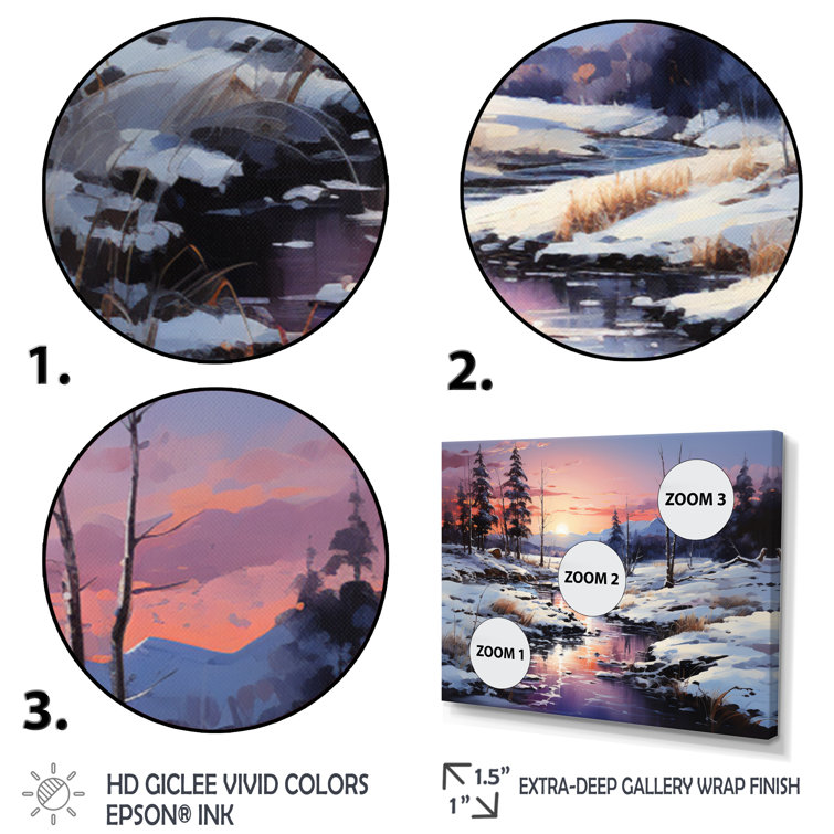 Millwood Pines Pine Tree Winters Magic II On Canvas Print - Wayfair Canada