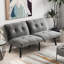 Canapé-lit pliant convertible gris-916535904