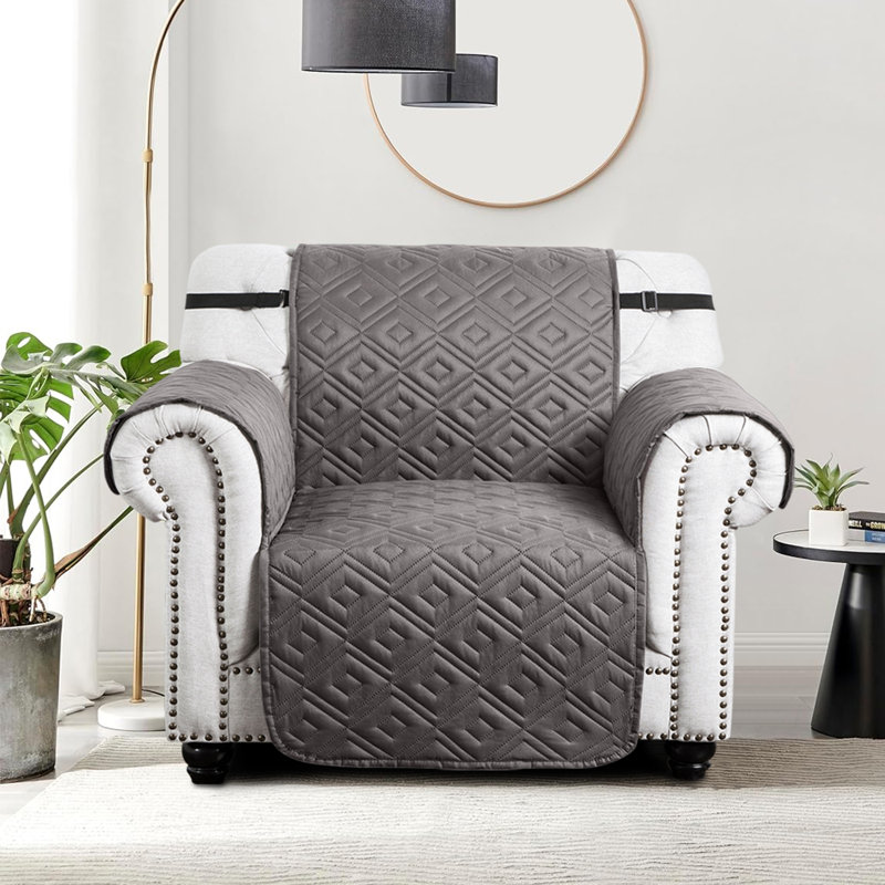 Reversible Waterproof Sofa Protector - Dual-Sided Sofa Protector Slipcover, Light Grey/Dark Grey