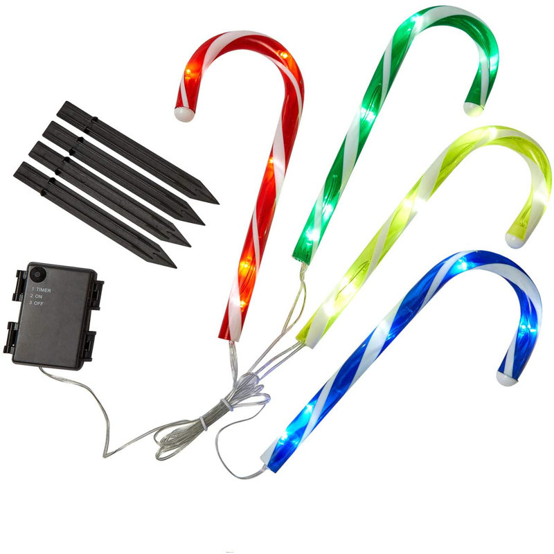 22cm Striped Food & Beverage Lighted Pick
