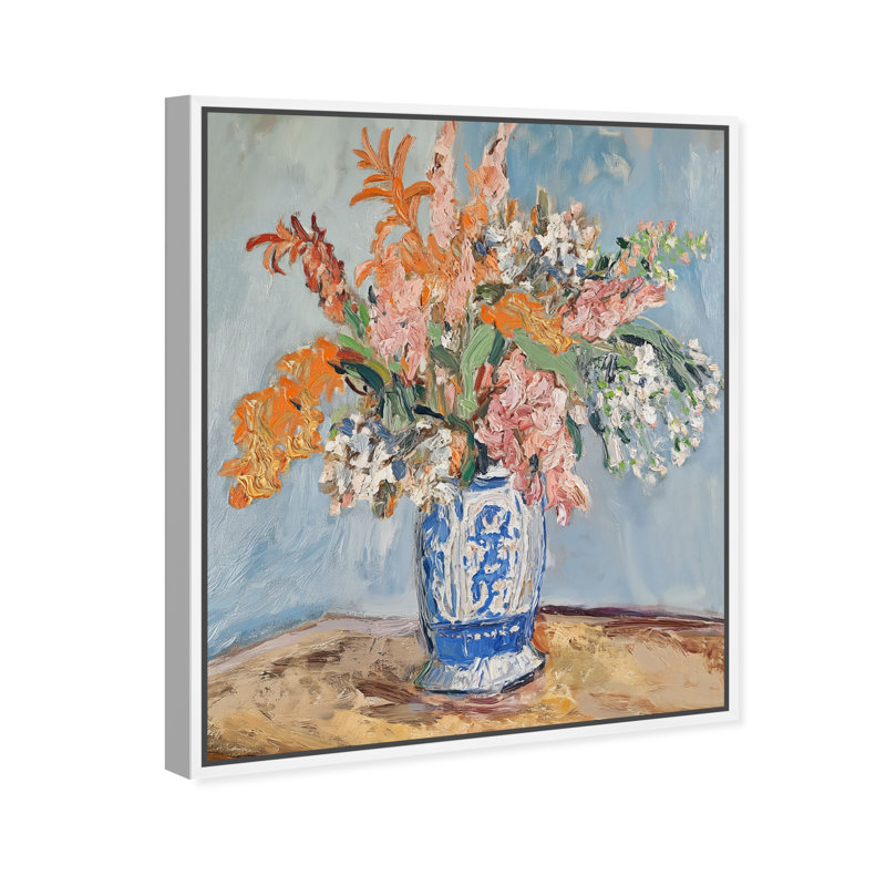 Saltmore Vase II Canvas Floral & Botanical Print by Oliver Gal, Black Frame, 16 x 20, 21"H x 17"W, White Frame