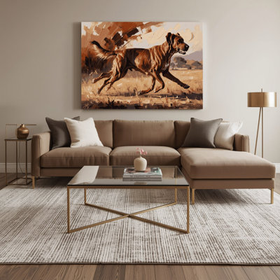 Dogs Rhodesian Ridgeback Brown Canvas Wall Art