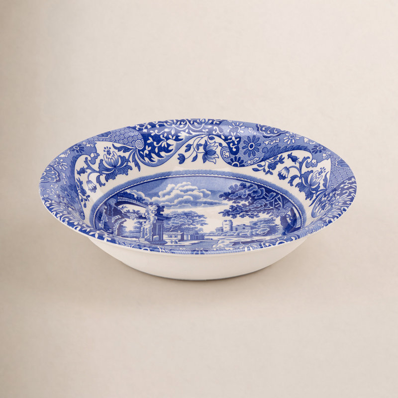 Spode Blue Italian Ascot Cereal Bowl 8"
