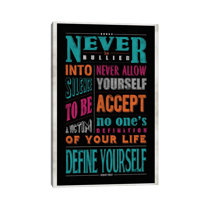 Define Yourself by Ester Kay - Print on Canvas, Classic Brown Wood Framed, 101.6 cm H x 66.04 cm W