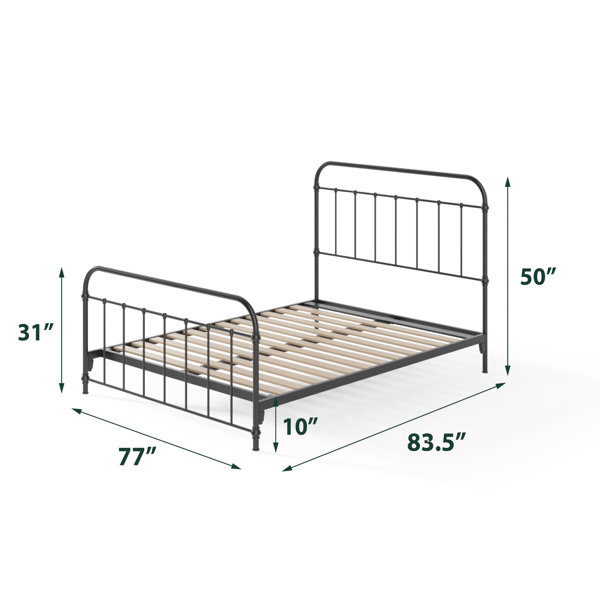 Birch Lane™ Niles Metal Slat Bed & Reviews | Wayfair