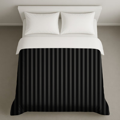 Black Vertical Stripes Duvet Covers