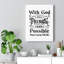 Possible Matthew 19:26 - Wrapped Canvas Print-1017581193