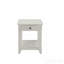 Table d'appoint, finition blanche Bertie