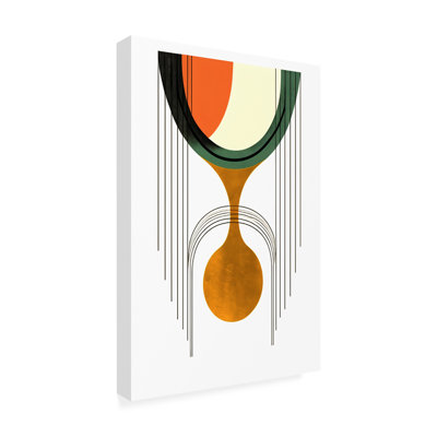 Ray Heere, art abstrait sur toile Mid Century 25
