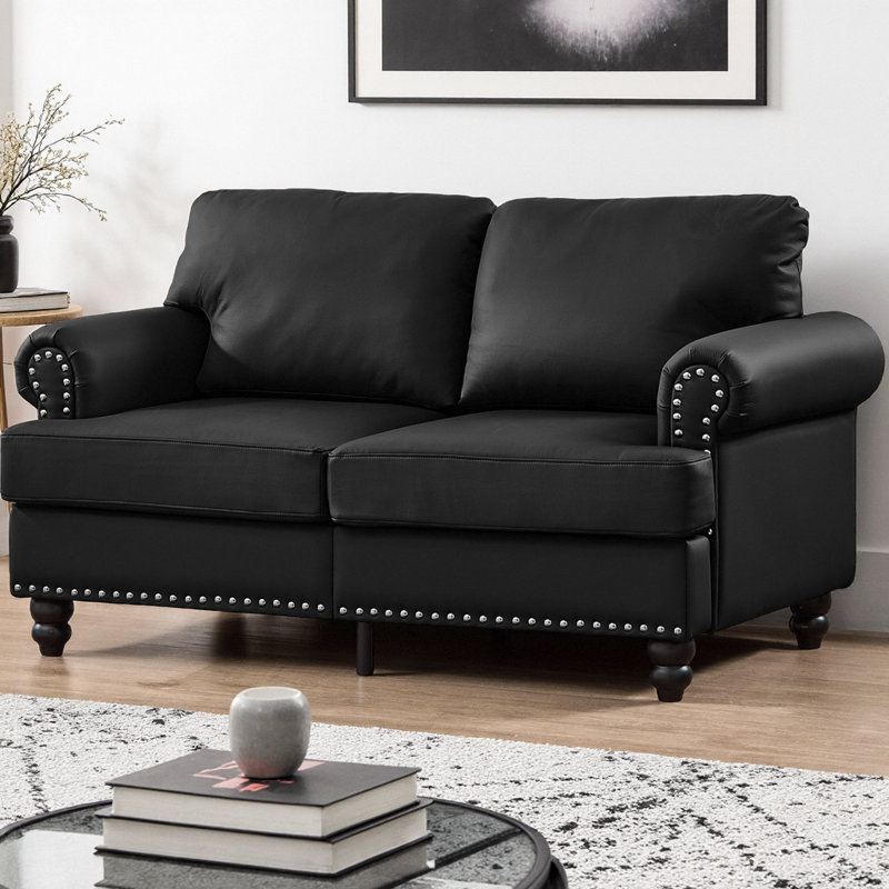 Canapé 59,5 po Modern Classic Classic, Noir