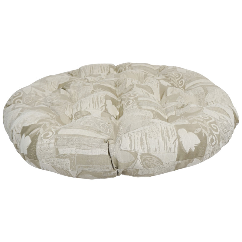 Pine Cabin Jacquard Chenille Papasan Cushion with Blown Polyester Fill