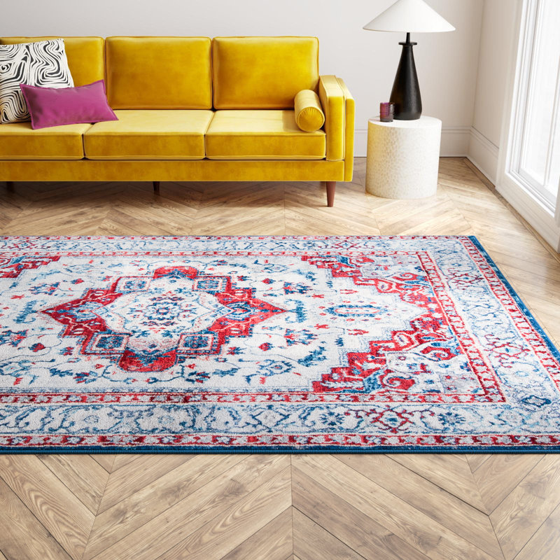 Aurich 851 Area Rug In Beige / Red, Rectangle 9' x 12'