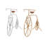 Ensemble de 2 sculptures de bicyclette