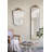 Large Rectangular Full-length Mirror With Distressed Ivory Frame And Gold Floral Crown-711817536-711817537