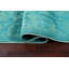 Tapis turquoise en laine noué à la main de conception unique 6 pi 0 po x 8 pi 9 po