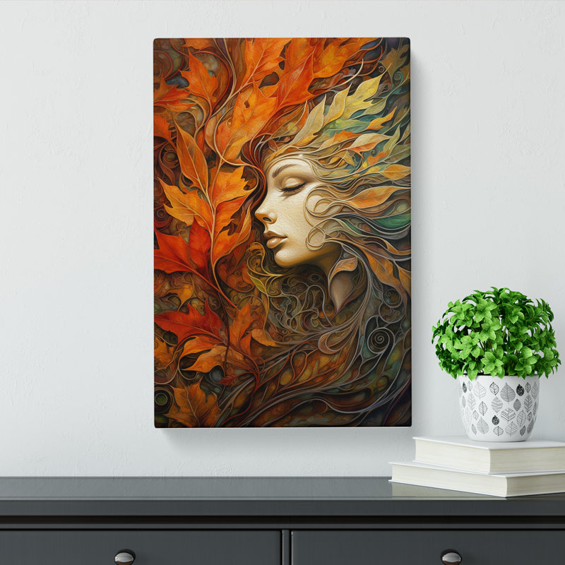 Leaf Symbolism No.2 - Wrapped Canvas, 60cm H x 40cm W x 3cm D