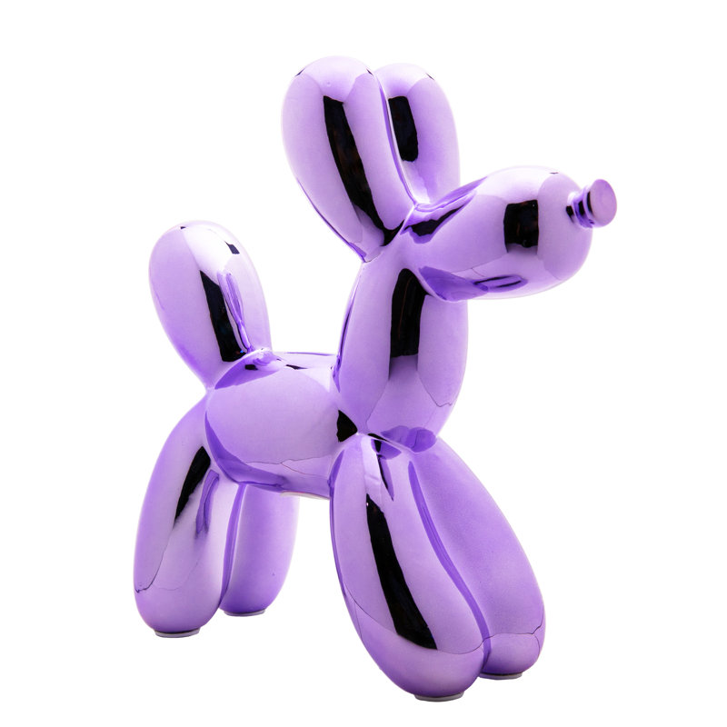 Tirelire pour chien en céramique Plus, H 12 po x l 4 po x P 12 po, Lavande