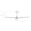  Ventilateur de plafond intelligent à 3 pales avec télécommande et ensemble d'éclairage inclus-130633190-132100462