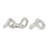 Cosmoliving By Cosmopolitan Set Of 2 Silver Sculpture