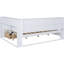 Lit de jour double avec 2 tiroirs et rangement dans un lit en bois blanc - Option de chambre à coucher élégante en bois polyvalent-1261573242-1261573237