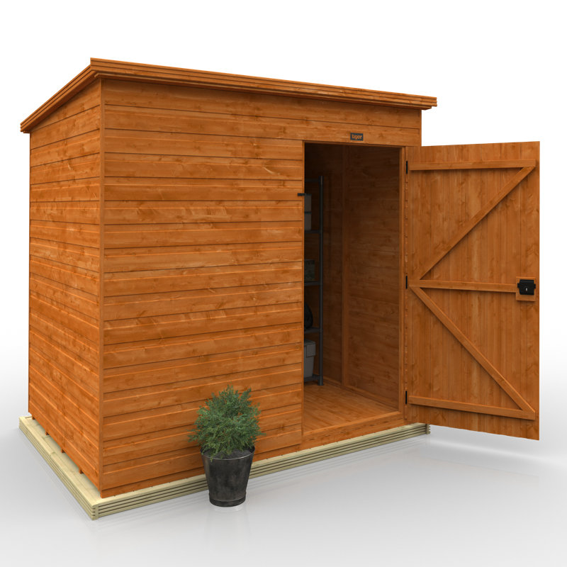 7x5w Tiger Shiplap Windowless Pent