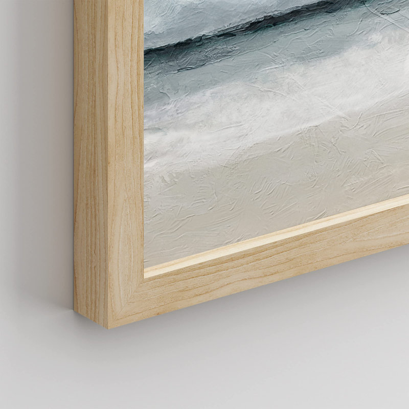 «Storm Cloud Beach Landscape» sur papier, Naturel, H 12 po x l 16 po