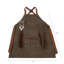 BBQ Apron with Tools & Bottle Opener - Heavy Duty Distressed Waxed Canvas