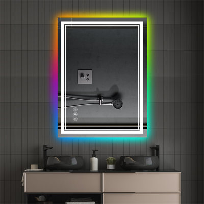 48X30 Inch Frameless LED Bathroom Mirror